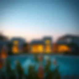 Stunning view of Al Zorah Golf Villas showcasing unique architectural designs