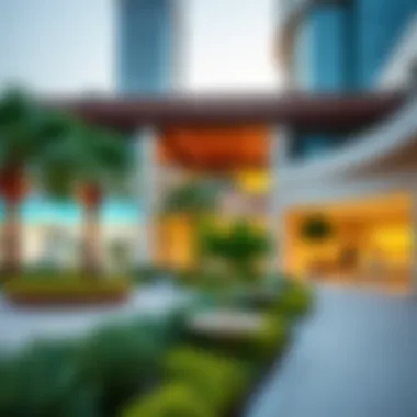 Local amenities including parks and shopping centers in Barsha Falcon