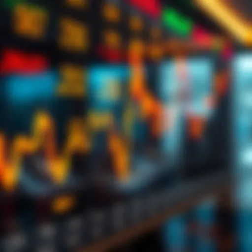 Currency exchange rates displayed on a financial chart