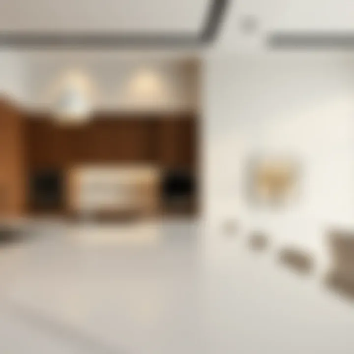 Gourmet kitchen featuring high-end finishes in Damac Fendi Villas