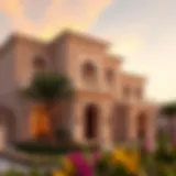 Luxurious villa exterior in Damac Hills