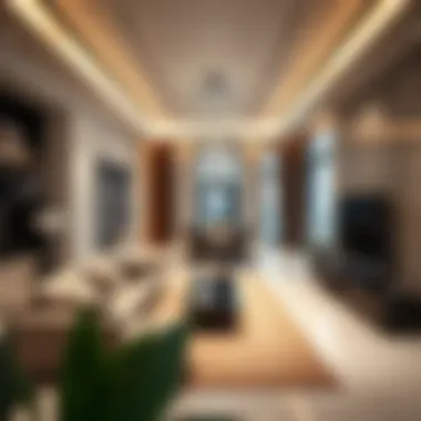 Elegant interior layout of a modern Dubai villa