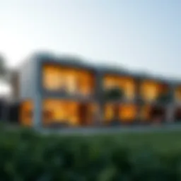 Stunning exterior view of Elie Saab Villas showcasing modern architecture