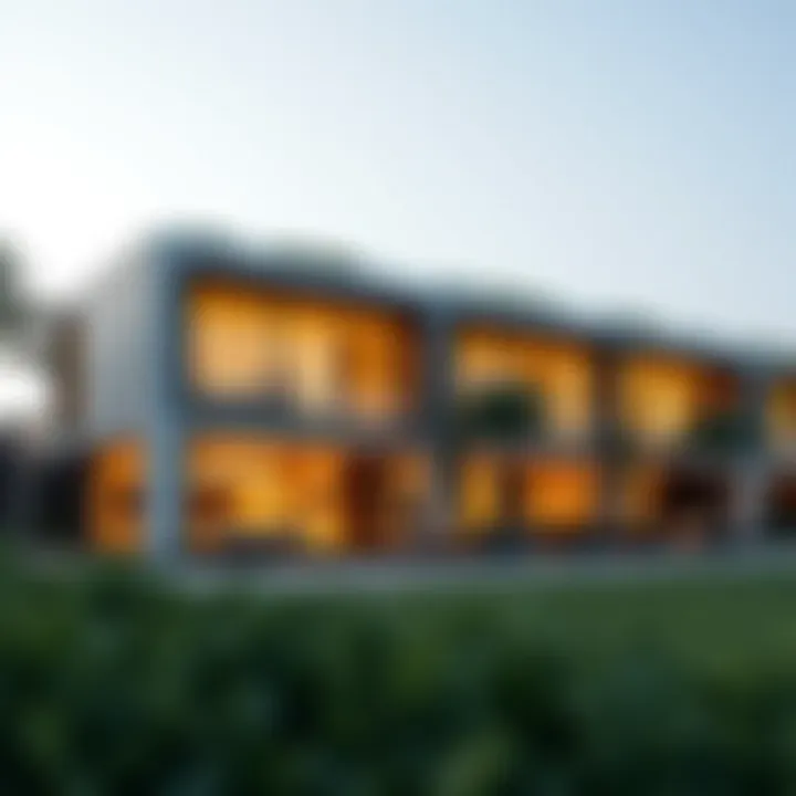 Stunning exterior view of Elie Saab Villas showcasing modern architecture