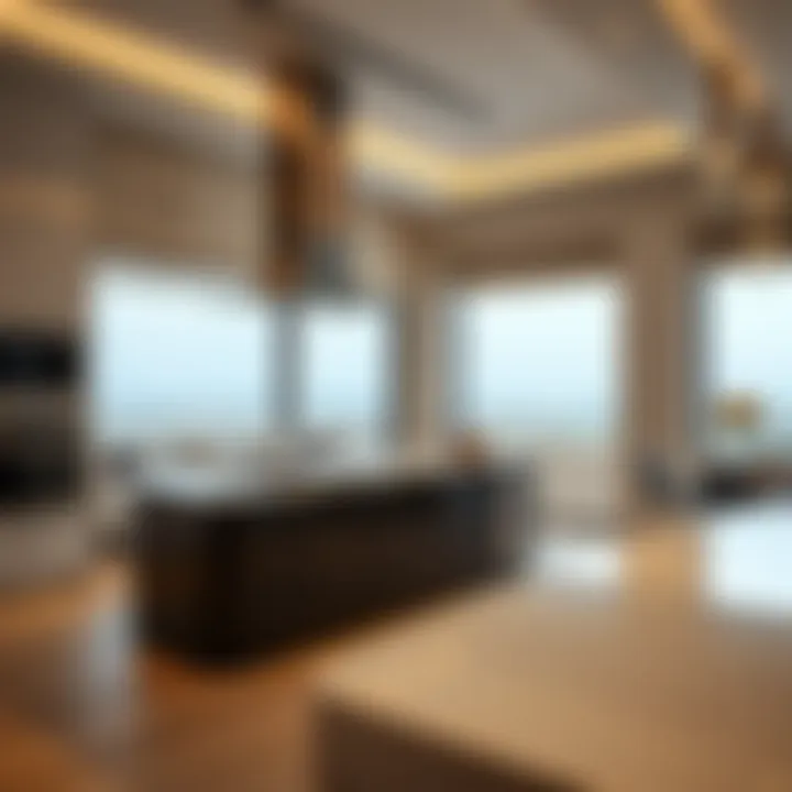 State-of-the-art kitchen with premium finishes and appliances