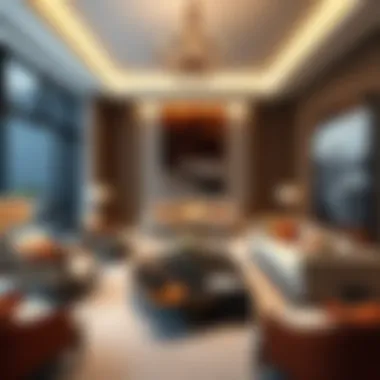 Luxurious living room designed for comfort and elegance