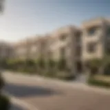 Scenic view of affordable townhouses in Dubai