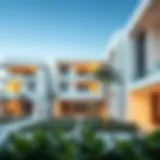 Modern architectural design of Al Reem 2 villas