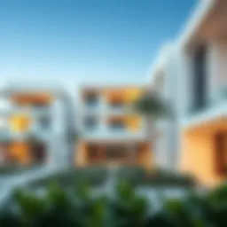 Modern architectural design of Al Reem 2 villas