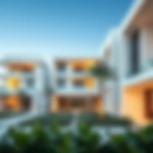 Modern architectural design of Al Reem 2 villas