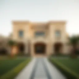 Elegant exterior view of Al Zahia villas