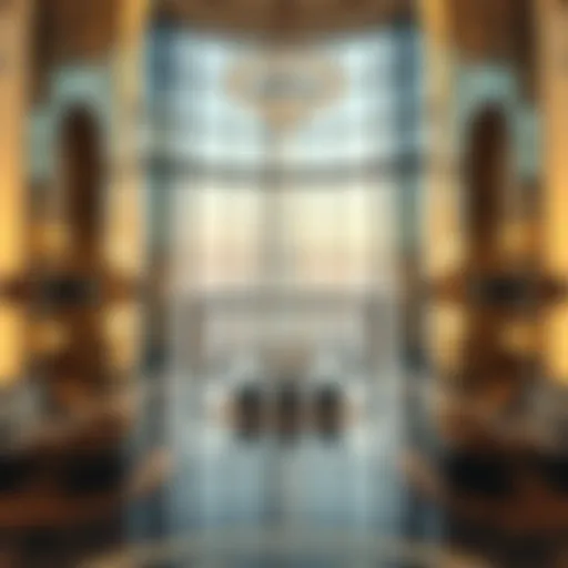 Stunning interior of Burj Khalifa showcasing luxury and elegance.