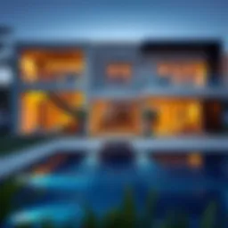 Exterior view of Damac Cavalli Villas showcasing modern architecture