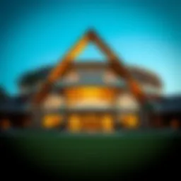 Spectacular view of the Desert Palm Equestrian Centre's architectural design