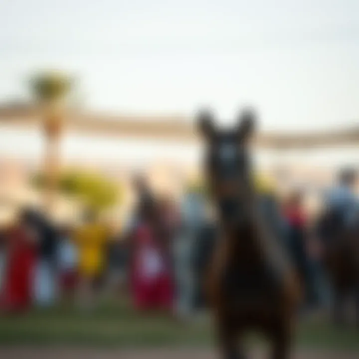 Vibrant event taking place at the equestrian centre reflecting local culture