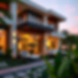 Luxurious exterior view of a Dubai Hills Villa showcasing modern architecture