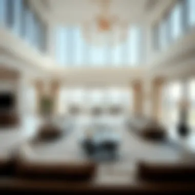 Elegant Living Area in Dubai Hills Villas Expansive living area featuring elegant interior design and furnishings