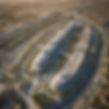 Aerial view of Dubai Investment Park showcasing the metro station