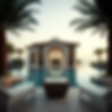 Luxurious pool area at La Mer villas