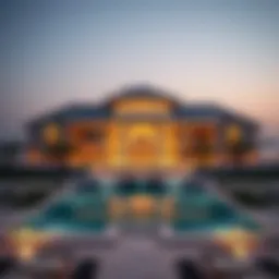 Stunning Palm Jumeirah mansion with a beachfront view