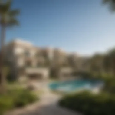 Lush Villas in the Meadows Community A breathtaking view of the Meadows community showcasing lush greenery and luxurious villas.