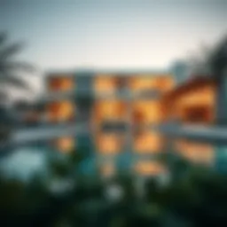 Luxurious villa in Meadows Village showcasing modern architecture