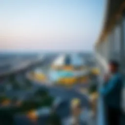 Panoramic view of Nad Al Sheba showcasing its modern architecture