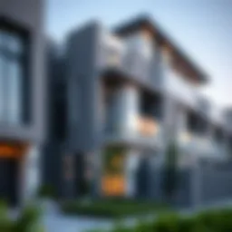 Modern architecture of Naseem townhouses