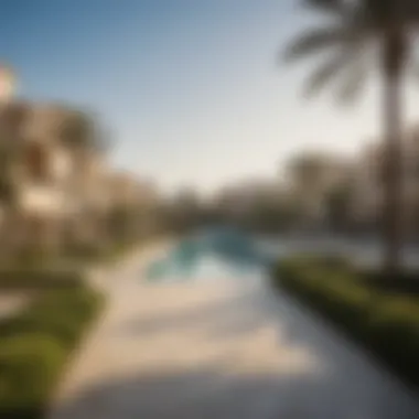 Scenic view of a Dubai villa community