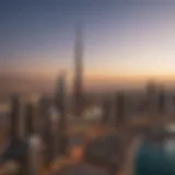 A stunning skyline view of Dubai showcasing luxury skyscrapers