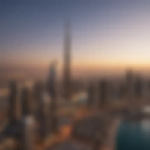 A stunning skyline view of Dubai showcasing luxury skyscrapers