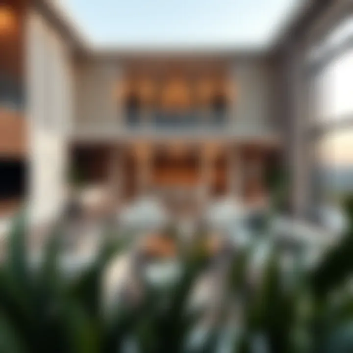 Efficient use of space in a stylish modern villa layout