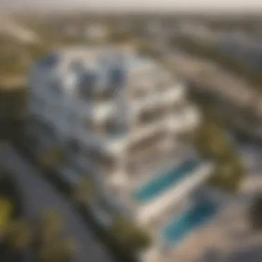 Luxurious Villas in Palm Jumeirah Aerial view of luxurious villas in Palm Jumeirah