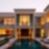 Stunning architectural design of a four-bedroom villa in Dubai