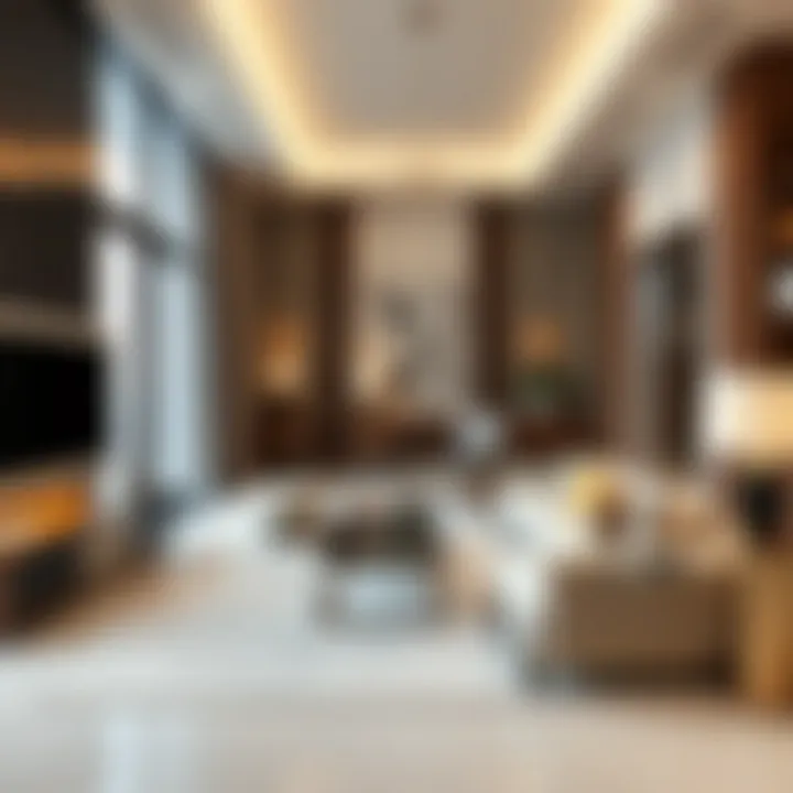 Elegant interior of a luxury apartment in Jumeirah