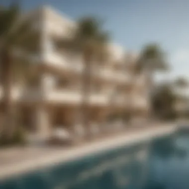 Vibrant community atmosphere around Palm Jumeirah Ocean House highlighting luxury living