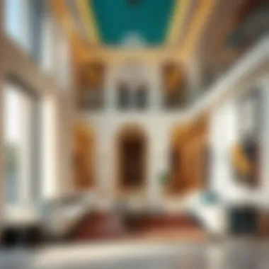 Modern interior design of a villa in Damac Hills 2