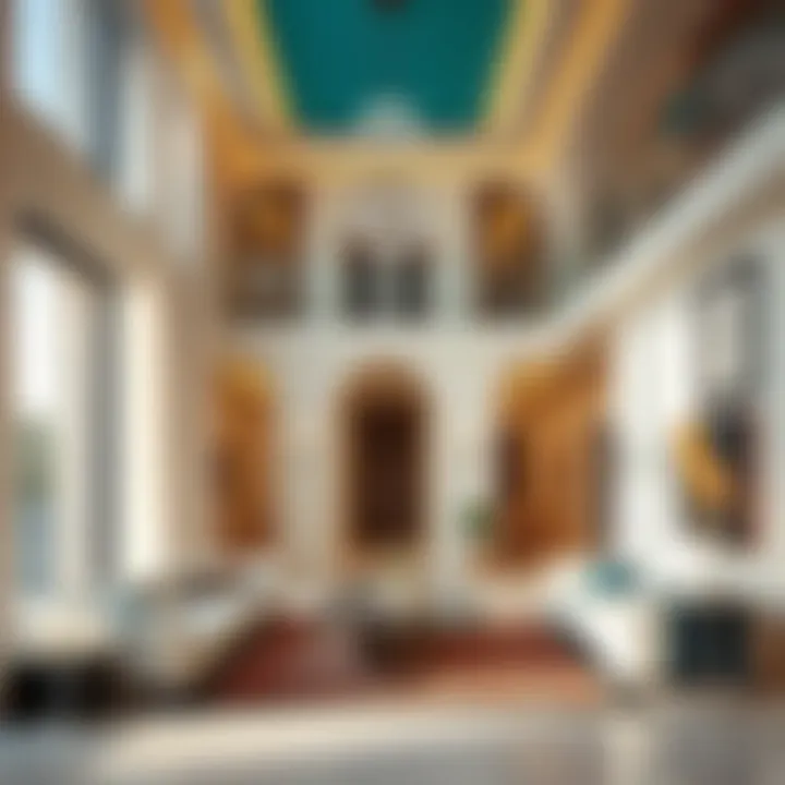 Modern interior design of a villa in Damac Hills 2