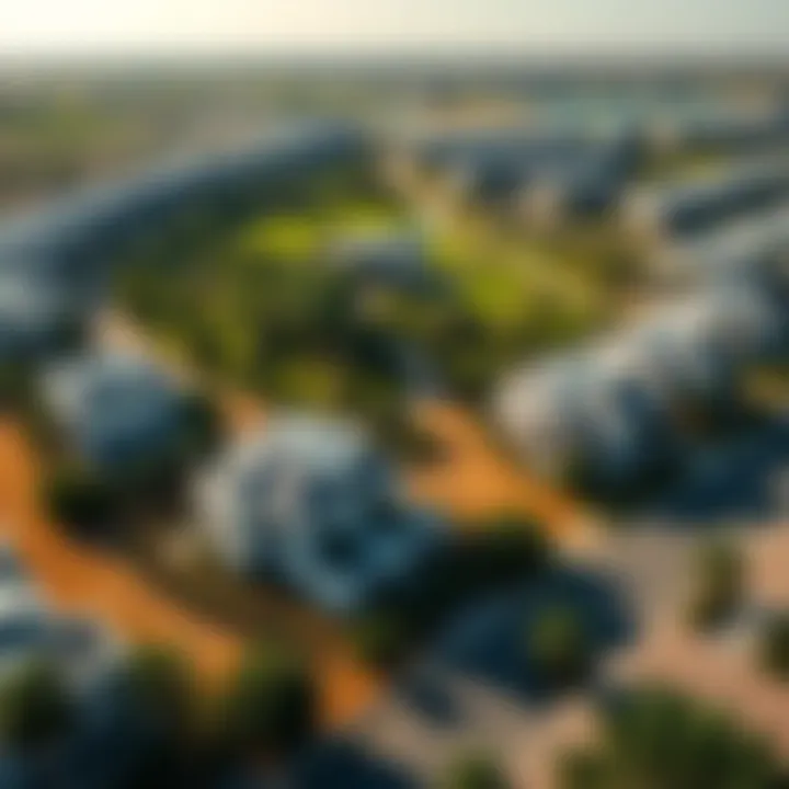 Community Overview of Villanova Aerial view of the Villanova community highlighting green spaces