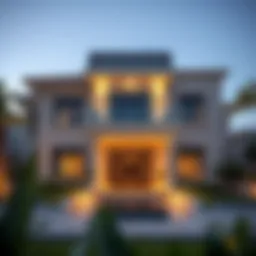 Luxurious villa exterior in Jumeirah Park