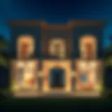 Luxurious villa facade in Meadows, Dubai