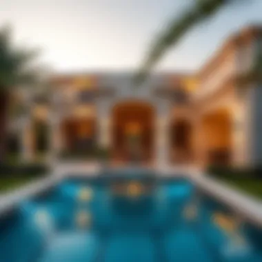 Stunning Luxury Villa Exterior Stunning exterior view of a luxury villa in Silicon Oasis