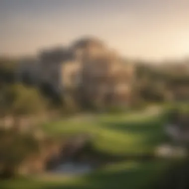 Scenic views surrounding the Jumeirah Golf Estate Clubhouse