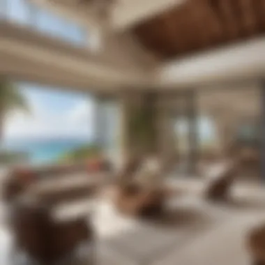 Luxurious interior of a villa in Lanai Island showcasing high-end finishes.