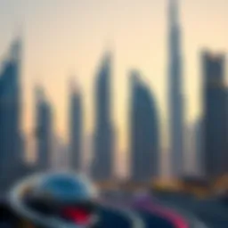 Luxury high-rise buildings in Dubai