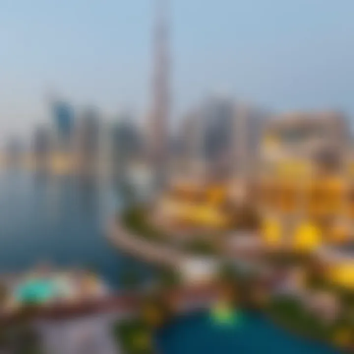 Dubai skyline showcasing luxury properties