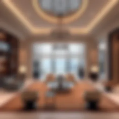 Elegant interior of a luxury Dubai mansion