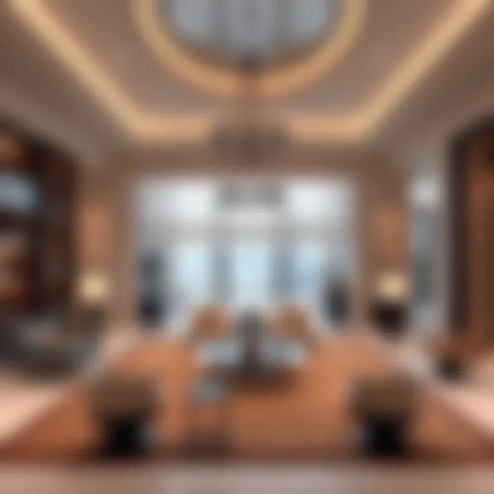 Elegant interior of a luxury Dubai mansion