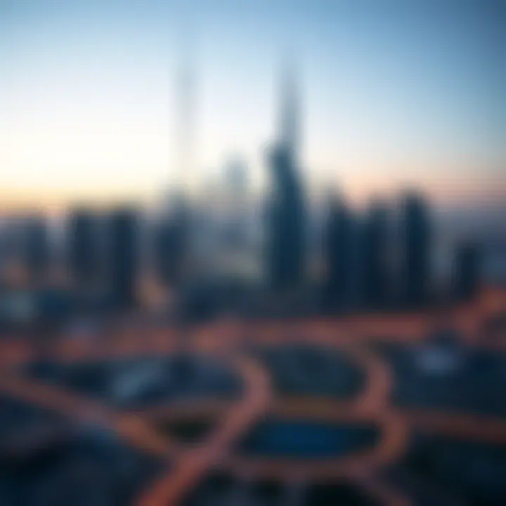 Stunning skyline view of Dubai's luxury district