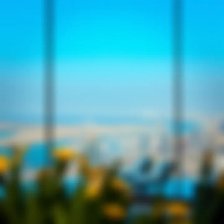 Breathtaking view from a luxurious villa overlooking the city